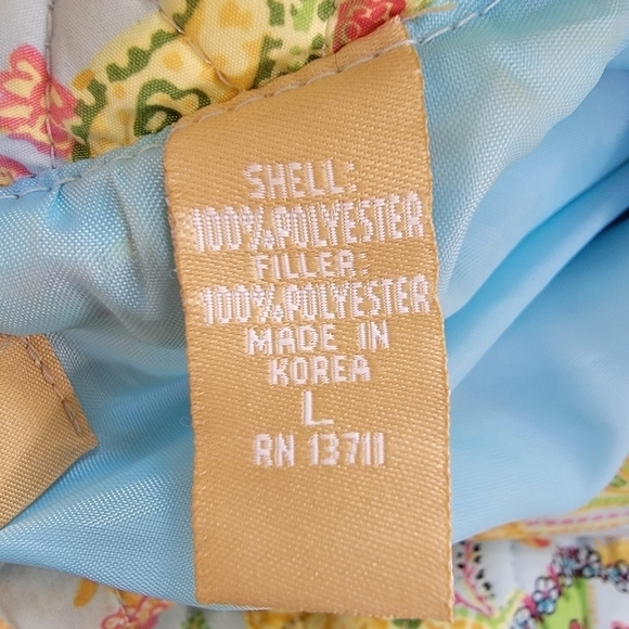 Kate Hill Quilted Snap Front Lined Paisley Print Jacket Size Large EUC - Picture 4 of 9